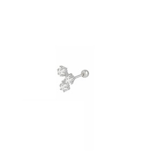 Gümüş taşlı tragus kıkırdak Piercing tek küpe hs87e96 Rose-Tek Ebat