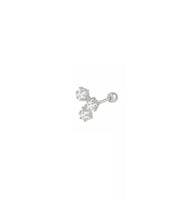 Gümüş taşlı tragus kıkırdak Piercing tek küpe hs87e96 Rose-Tek Ebat