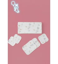 More Home Müslin Bezi Set 5 Parça  % 100 pamuklu Tavşanlı Bolonlu