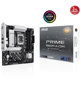 ASUS PRIME B860M-A CSM DDR5 HDMI DP PCIE 5.0 1851p mATX Kurumsal Anakart