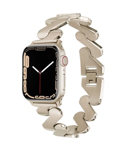 Apple Watch 38mm Uyumlu Kordon Paslanmaz Çelik Luxury Tasarım KRD-80 Kayış