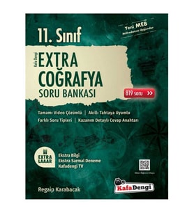 Kafa Dengi Yayınları 11. Sınıf Coğrafya Ekstra Soru Bankası 
