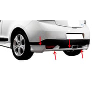 Renault Megane 3 Arka Tampon Altı (3 Kapı) Fiber 2008 ve Sonrası