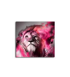 Pembe Aslan Tablo 35 X 35 Cm