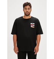 Bad Bear GAIN T-SHIRT OS NIGHT Erkek Tişört Siyah S-XXL