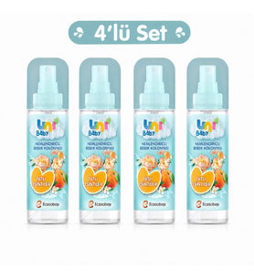 Uni Baby Bebek Kolonyası 150ML Nemlendiricili - Tatlı Esintiler (4 Lü Set)