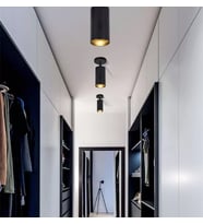 MYLİGHTS SİYAH LED SPOT LED AVİZE LED ARMATÜR HAREKETLİ TEK FİYAT Siyah