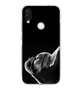 PrintiFy Xiaomi Redmi Note 7 ile Uyumlu Köpek 1 Kamera Korumalı Şeffaf Kılıf
