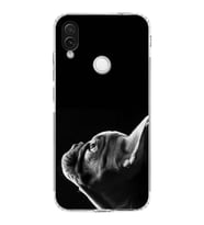 PrintiFy Xiaomi Redmi Note 7 ile Uyumlu Köpek 1 Kamera Korumalı Şeffaf Kılıf