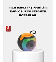 Rgb Işıklı Bluetooth Hoparlör – 360° Stereo Ses Ve 8 Saat Çalma Süresi