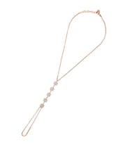 Gümüş Altı Köşe Figürlü Zirkon Taşlı Şahmeran Kadın Bileklik (Rose)