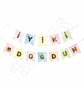 İyiki Doğdun Banner Makaron