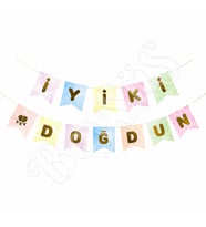 İyiki Doğdun Banner Makaron