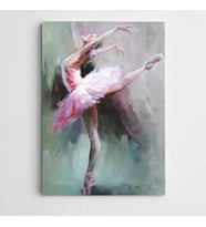 Pembeli Balerin Modern Sanat Kanvas Tablo