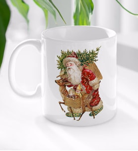 BK Gift Noel Baba Tasarımlı Beyaz Kupa Bardak-4