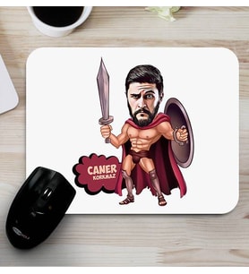 Spartalı Asker Karikatürlü Mouse Pad