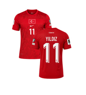 Kenan Yıldız Türkiye 2026 Dünya Kupası Kırmızı Futbol Forması