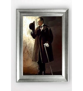 Gümüş Çerçeveli Atatürk Tablo a223