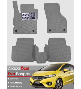 HONDA JAZZ HATCHBACK (2012-2014) Uyumlu EVA Paspas Tam Set–Araca Özel,Kolay Montaj