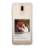 Huawei Mate 10 Lite Uyumlu Spider Man Minimalist Poster Desenli Şeffaf Telefon Kılıfı