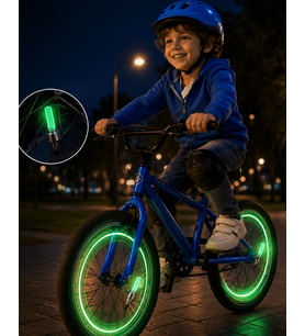Araç Sibop LED Işığı 2li Set Bisiklet Motosiklet Jant Lambası