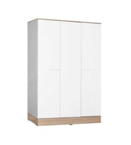 Adore Mobilya Base 3 Kapaklı Gardırop - İtalyan Meşe-Mat Beyaz 120x198x52 cm (GxYxD)