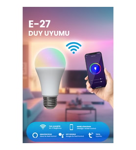 Alpsmart AS-8229 CW Akıllı Wifi Led Lamba Tuya Destekli 9W Ampül (Beyaz)