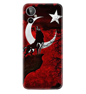 General Mobile GM 23 SE Kılıf Resimli Desenli Baskılı Silikon Wolf and Moon 2 1381