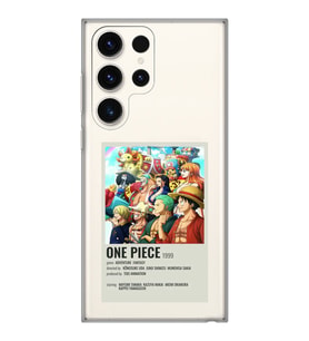 Samsung Galaxy S23 ULTRA Uyumlu One Piece Desenli Şeffaf Telefon Kılıfı