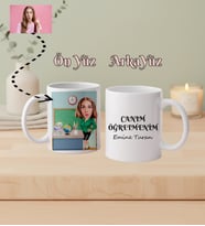 Kişiye Özel Öğretmen Sınıf Karikatürlü İsimli Kupa Bardak