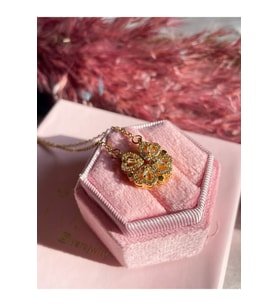 Çelik Gold Aşk Yonca Kolye FMACCESORİES