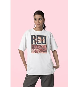 Taylor's Version Red Baskılı Unisex Tişört, Oversize Şarkıcı Taylor Swift Tişört