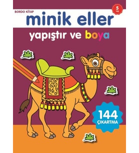 Minik Eller Yapıştır Ve Boya - Bordo