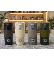 350 Ml Paslanmaz Çelik Termos Dereceli Mug - Sızdırmaz Kapaklı Çift Katmanlı Dereceli Termos Alk462
