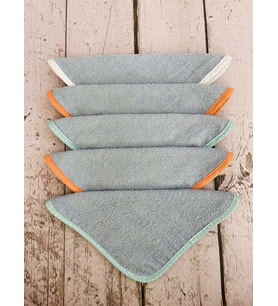 5'li Micro-cotton Bebek Ağız Mendili Önlük Havlu