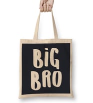 Brother Big Bro Slogan Bez Çanta Uzun Saplı