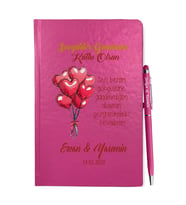 Sevgililer Gününe Özel Pembe Defter Kalem & Hediye Seti 28