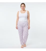 ES Eyüp Selda Yazlık Büyük Beden Uzun Düz Paça Anne Pijama Altı