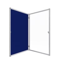 Kilitli Cam İlan Panosu 70x100cm Kumaş