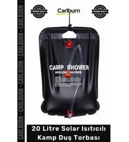 #SuTorbası Portatif Güneş Enerjili PVC Outdoor Su Çantası 20 Litre Solar Isıtıcılı Kamp Duş Torbası