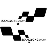 SSANGYONG sport Etiket Yapıştırma 30cmx11cm MMD308