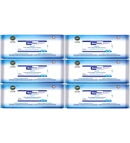 BlueWhite Yetişkin Hasta Perine Bölgesi Temizleme Mendil-Havlusu (6 lı set) 50 Yaprak Hijyenik