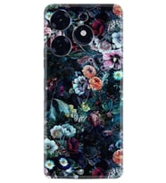 Spark 10 Pro Kılıf Resimli Desenli Baskılı Silikon Great Flowers 1304