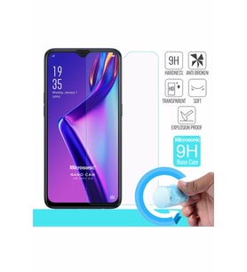 Oppo A12 Ekran Koruyucu HD Kalite Kırılmaz Esnek Nano Cam Film (Renksiz)