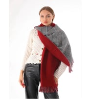Asilla Moda 65*180 Omuz Şalı (02152) (Kırmızı)