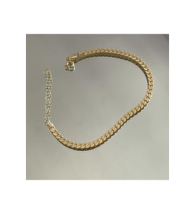 925 Ayar Gümüş Gold Yassı Model Bileklik