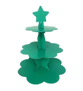 Düz Yeşil Kek Standı M284