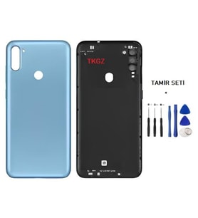 Samsung Galaxy A11 - SM-A115F FULL Kasa Arka Kapak Takım MAVİ - TAMİR SETİ
