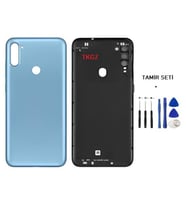 Samsung Galaxy A11 - SM-A115F FULL Kasa Arka Kapak Takım MAVİ - TAMİR SETİ