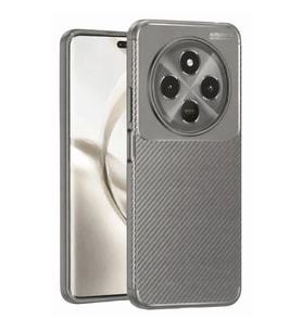 Tecno Spark 30c Kılıf Auto Focus Karbon Kapak - Gri
